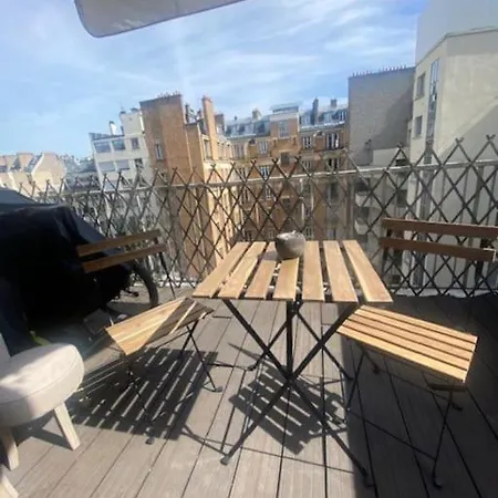 Studio Trocadero Tour Eiffel Avec Terrasse Air Conditionne 4 P Париж